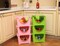 Basicwise Stackable Plastic Storage Bin - Clear Organizer Box for Closet, Pantry, Toys, Office - Sturdy, Cut Out Handles, Easy Access Even When Stacked - 10"W x 11"D x 9"H